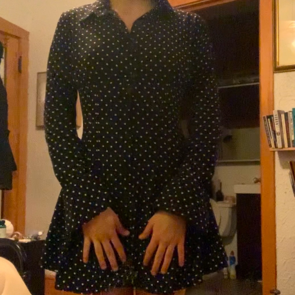 Black and White Polka Dot Dress